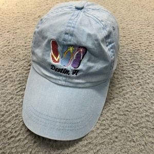 Flip Flop  Hat Women Baseball Cap One Size JHats Destin Florida Souvenir Travel